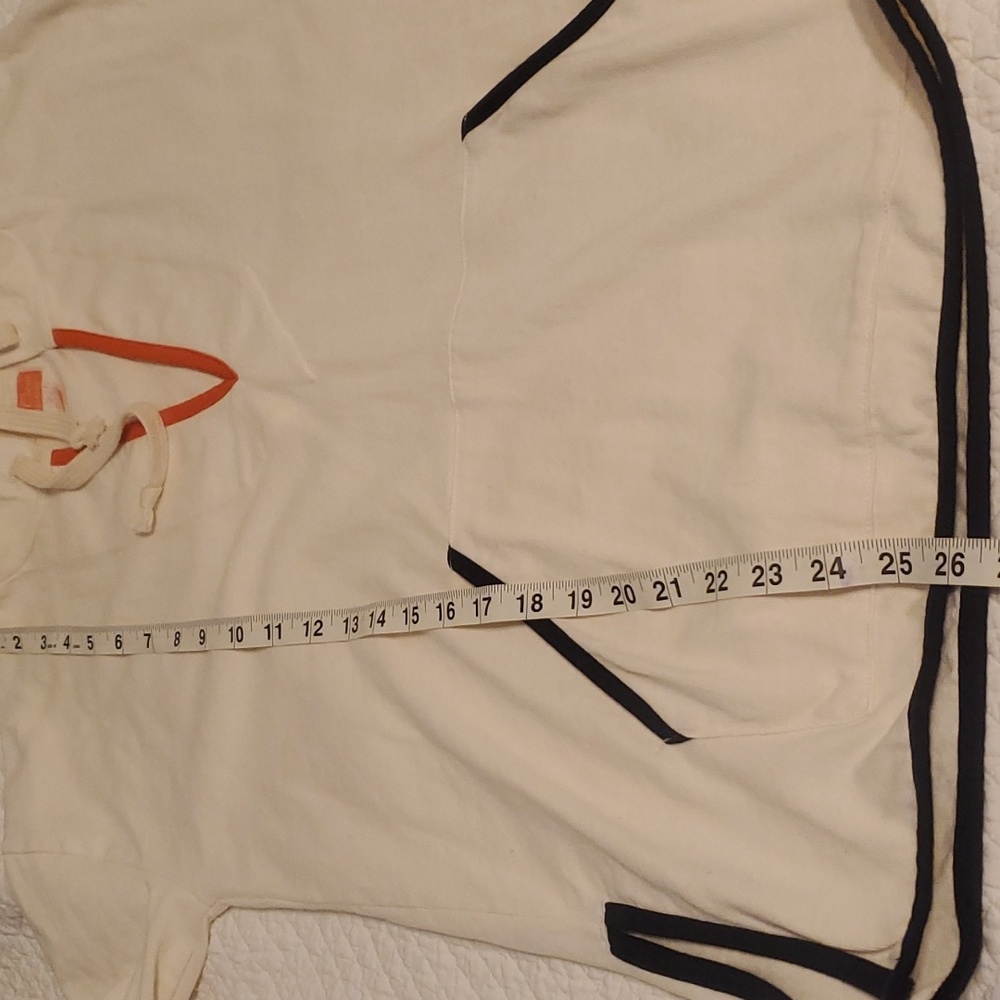 🍒J. Crew Tipped V-Neck Beach Mariner Hoodie, Size S - Picture 6 of 11